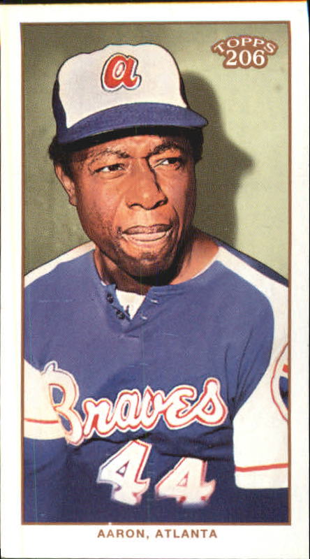 2002 Topps 206 Polar Bear #287A Hank Aaron Blue Jsy RET