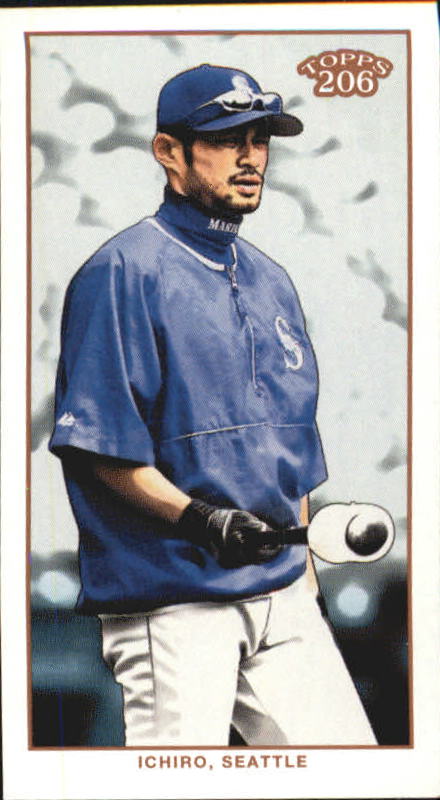 2002 Topps 206 Sweet Caporal Black #360A I.Suzuki Blue Jsy