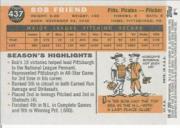 2002 Topps Archives #98 Bob Friend 60 back image