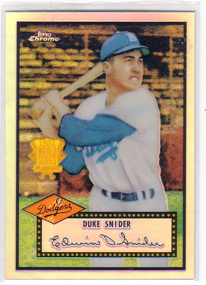 2002 Topps Chrome 1952 Reprints Refractors #52R2 Duke Snider