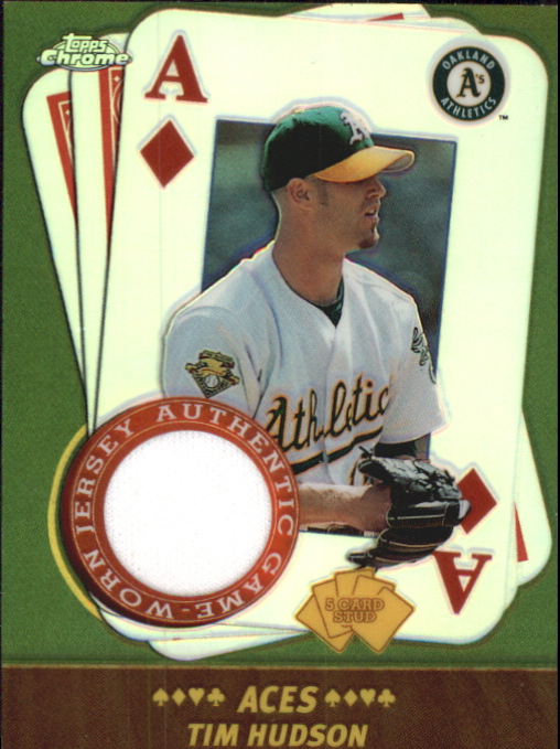 2002 Topps Chrome 5-Card Stud Aces Relics #5ATH Tim Hudson Jsy