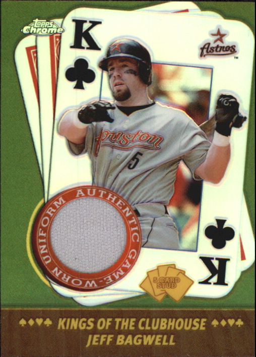 2002 Topps Chrome 5-Card Stud Kings of the Clubhouse Relics #5KJB Jeff Bagwell Uniform