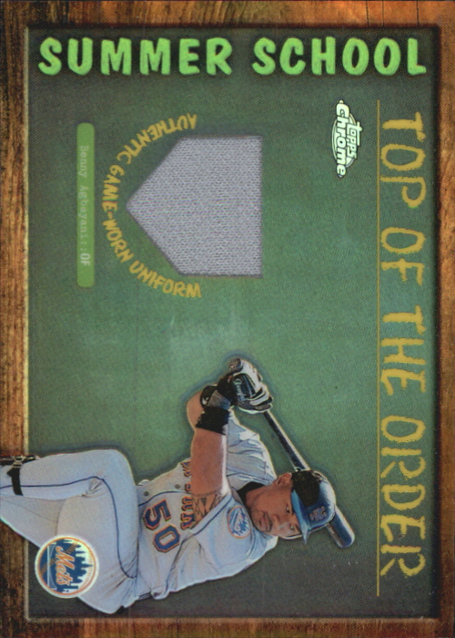 2002 Topps Chrome Summer School Top of the Order Relics #TOCBA Benny Agbayani Uni C