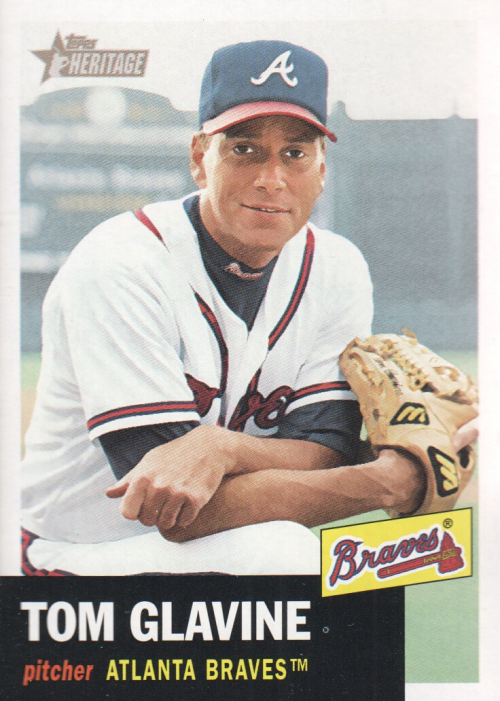 2002 Topps Heritage #17 Tom Glavine