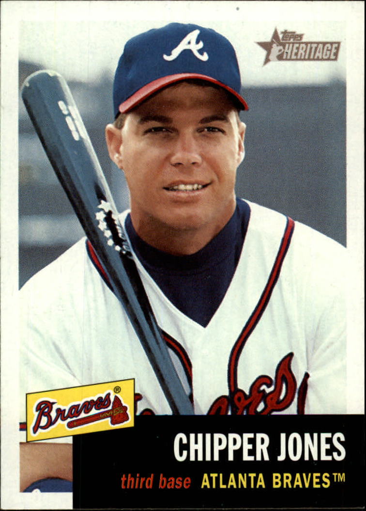 2002 Topps Heritage #37 Chipper Jones SP