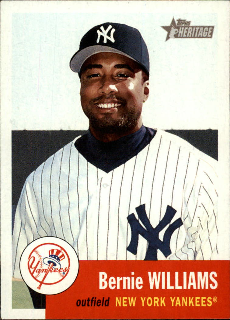 2002 Topps Heritage #82 Bernie Williams SP