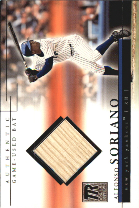 2002 Topps Reserve Bat Relics #AS Alfonso Soriano E