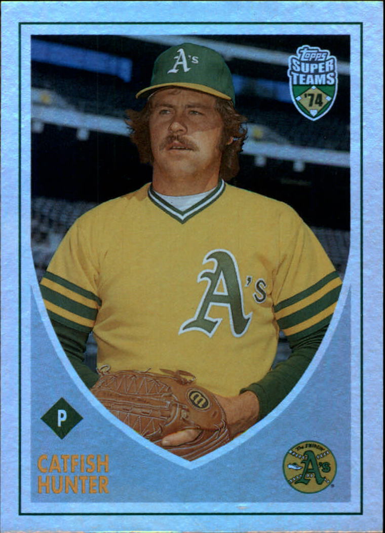 2002 Topps Super Teams Retrofractors #128 Catfish Hunter