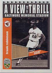 2002 Topps Super Teams A View To A Thrill Relics #VTFR Frank Robinson 2