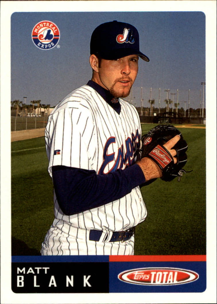 2002 Topps Total #392 Matt Blank