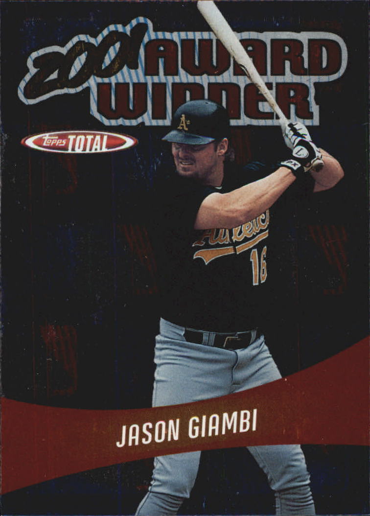 2002 Topps Total Award Winners #AW7 Jason Giambi A's