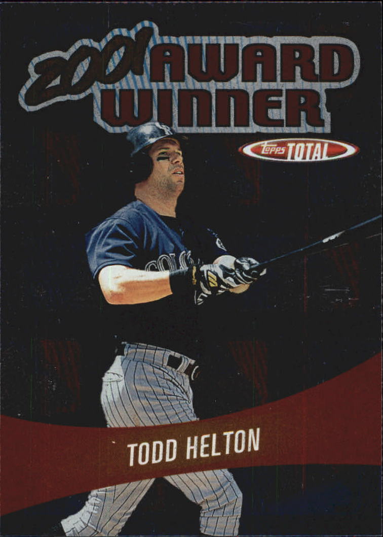2002 Topps Total Award Winners #AW15 Todd Helton
