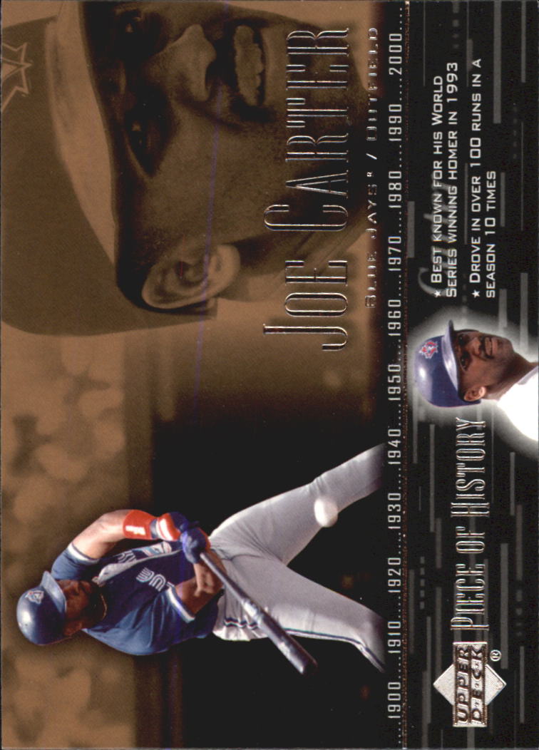 2002 UD Piece of History #7 Joe Carter