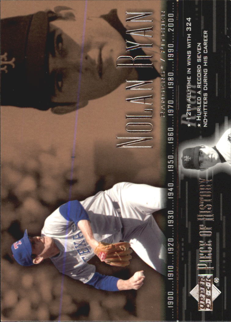 2002 UD Piece of History #19 Nolan Ryan SP