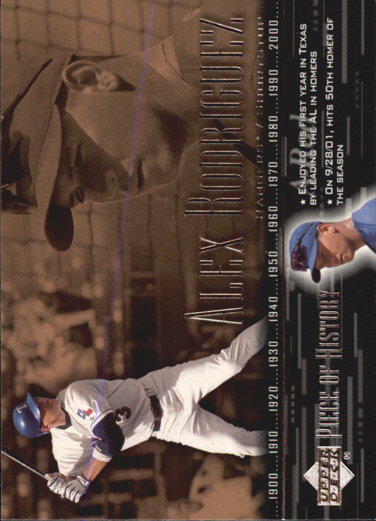 2002 UD Piece of History #20 Alex Rodriguez SP