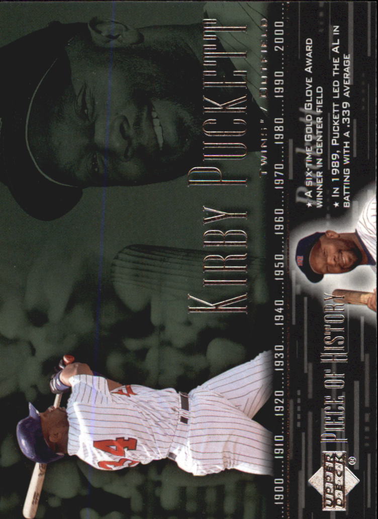 2002 UD Piece of History #30 Kirby Puckett