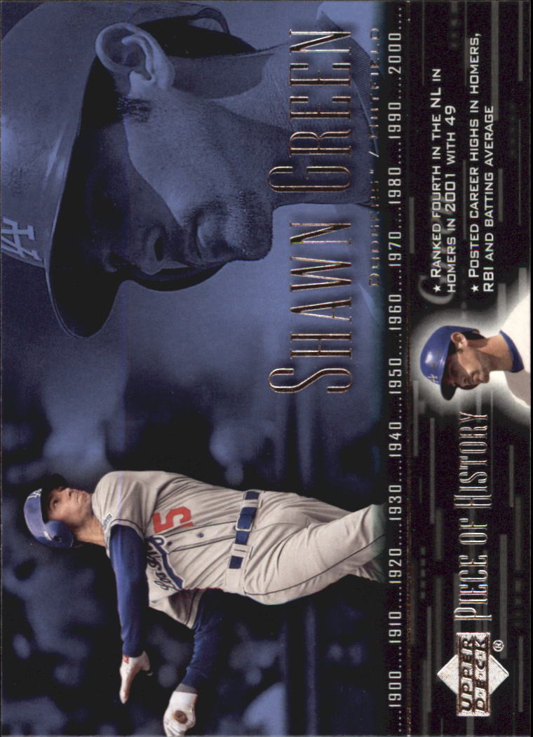2002 UD Piece of History #66 Shawn Green
