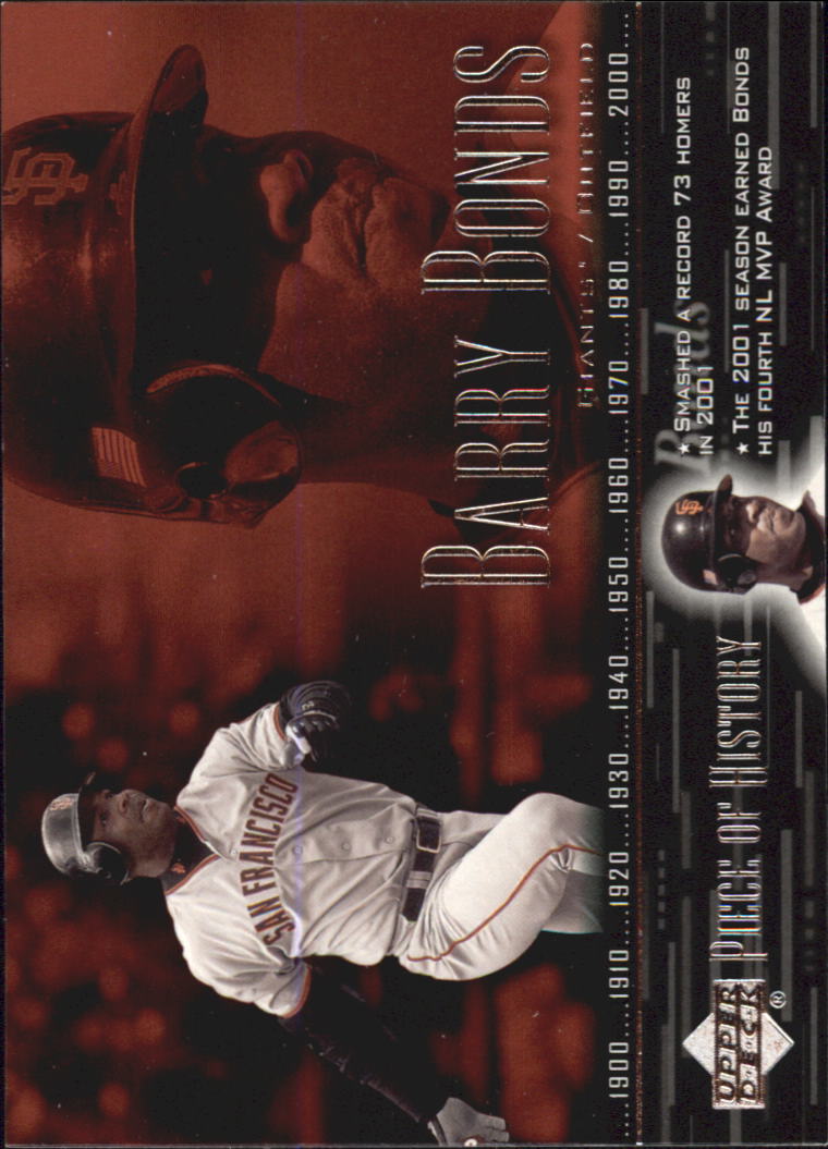 2002 UD Piece of History #74 Barry Bonds SP