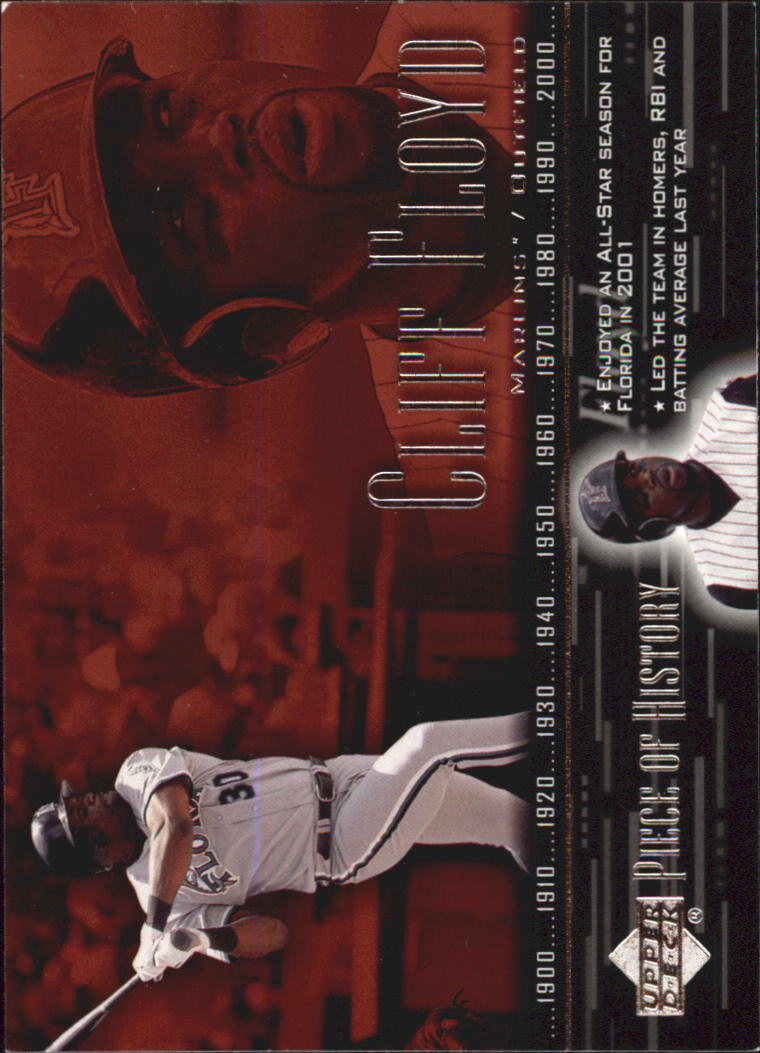 2002 UD Piece of History #76 Cliff Floyd