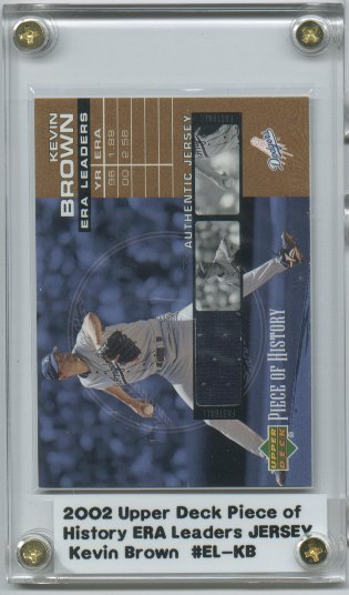 2002 UD Piece of History ERA Leaders Jersey #ELKB Kevin Brown