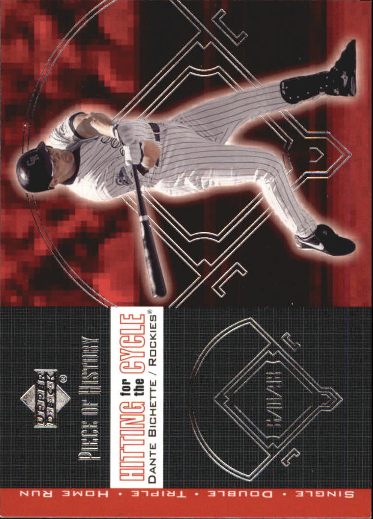 2002 UD Piece of History Hitting for the Cycle #H5 Dante Bichette
