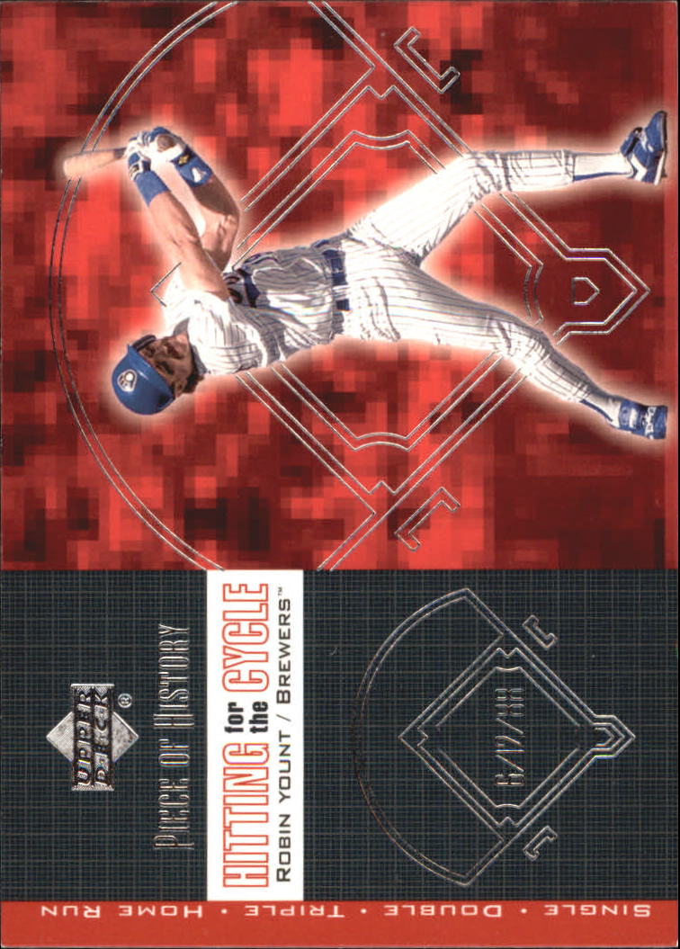2002 UD Piece of History Hitting for the Cycle #H8 Robin Yount