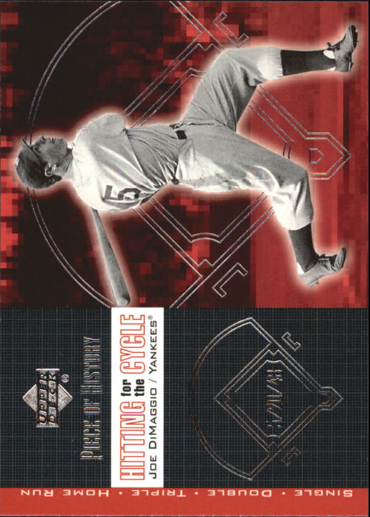 2002 UD Piece of History Hitting for the Cycle #H12 Joe DiMaggio
