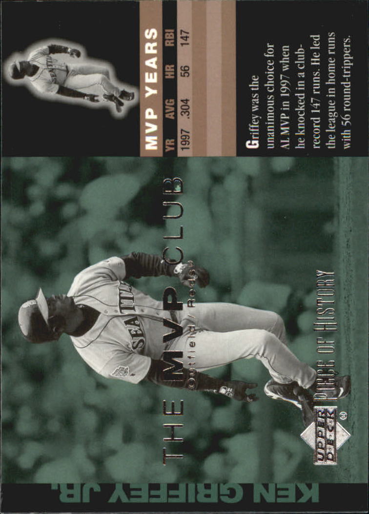 2002 UD Piece of History MVP Club #M5 Ken Griffey Jr.