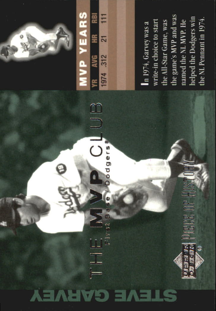 2002 UD Piece of History MVP Club #M13 Steve Garvey