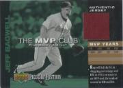 2002 UD Piece of History MVP Club Jersey #MJB Jeff Bagwell