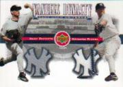 2002 Upper Deck Yankee Dynasty Memorabilia #YJPR Andy Pettitte Jsy/Mariano Rivera Jsy