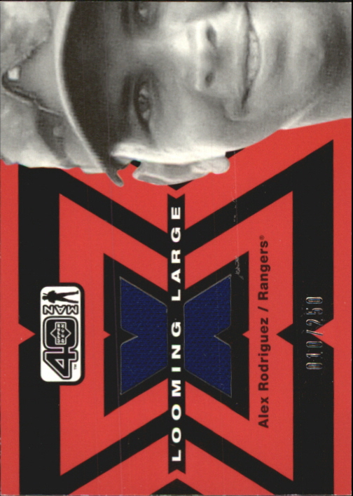 2002 Upper Deck 40-Man Looming Large Jerseys #LAR Alex Rodriguez