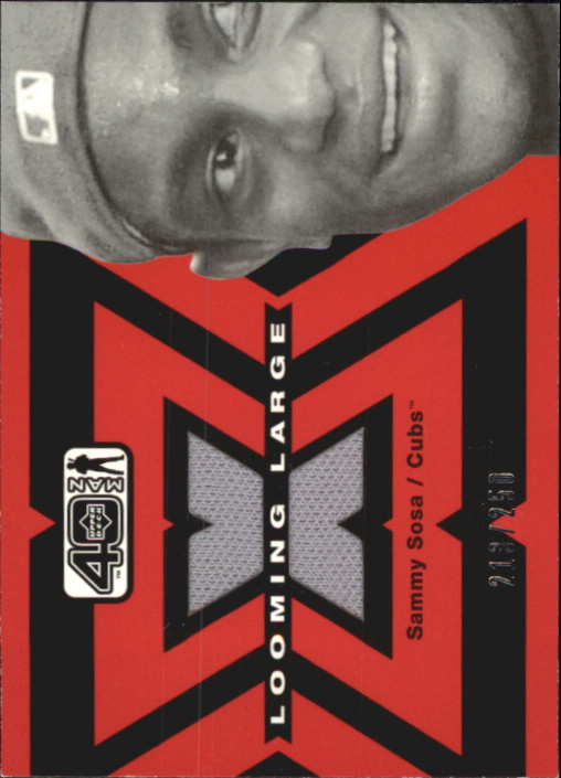 2002 Upper Deck 40-Man Looming Large Jerseys #LSS Sammy Sosa