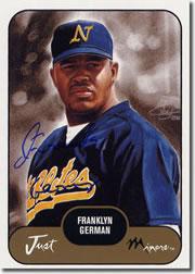2002 Just Prospects Autographs #13 Franklyn German/200