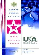 2002 USA Baseball National Team Jerseys #LP Landon Powell