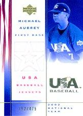 2002 USA Baseball National Team Jerseys #MA Michael Aubrey