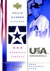 2002 USA Baseball National Team Jerseys #PH Philip Humber