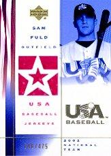 2002 USA Baseball National Team Jerseys #SF Sam Fuld