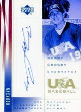 2002 USA Baseball National Team Signatures #BC Bobby Crosby