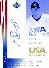 2002 USA Baseball National Team Signatures #JB Josh Bard