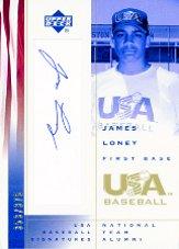 2002 USA Baseball National Team Signatures #JL James Loney