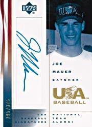 2002 USA Baseball National Team Signatures #JM Joe Mauer