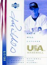 2002 USA Baseball National Team Signatures #KH Koyie Hill