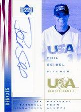 2002 USA Baseball National Team Signatures #PS Phil Seibel