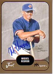 2002 Just Prospects Autographs Gold #26 Miguel Negron/300