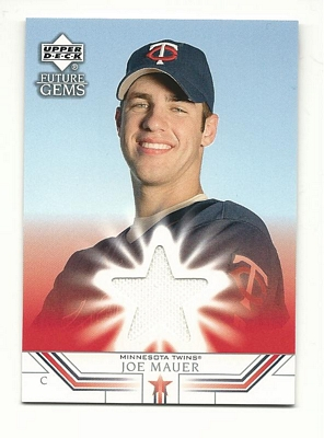 2002 Upper Deck Prospect Premieres #67 Joe Mauer JSY XRC