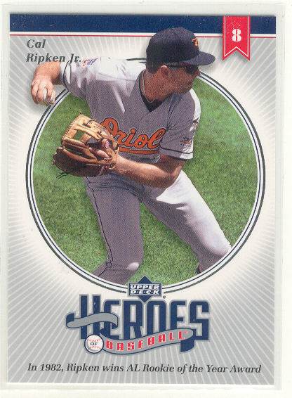 2002 Upper Deck Prospect Premieres Heroes of Baseball #HCR3 Cal Ripken