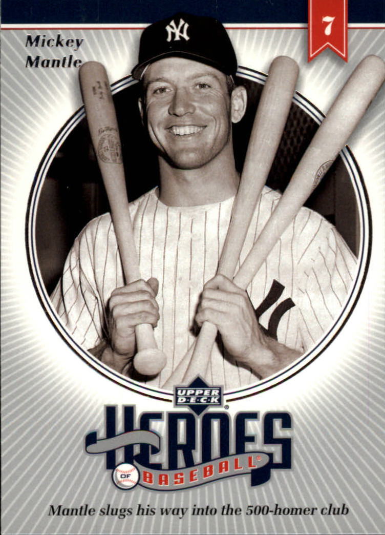 2002 Upper Deck Prospect Premieres Heroes of Baseball #HMM1 Mickey Mantle