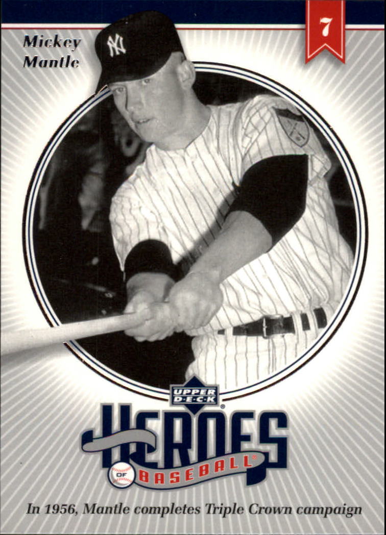 2002 Upper Deck Prospect Premieres Heroes of Baseball #HMM2 Mickey Mantle