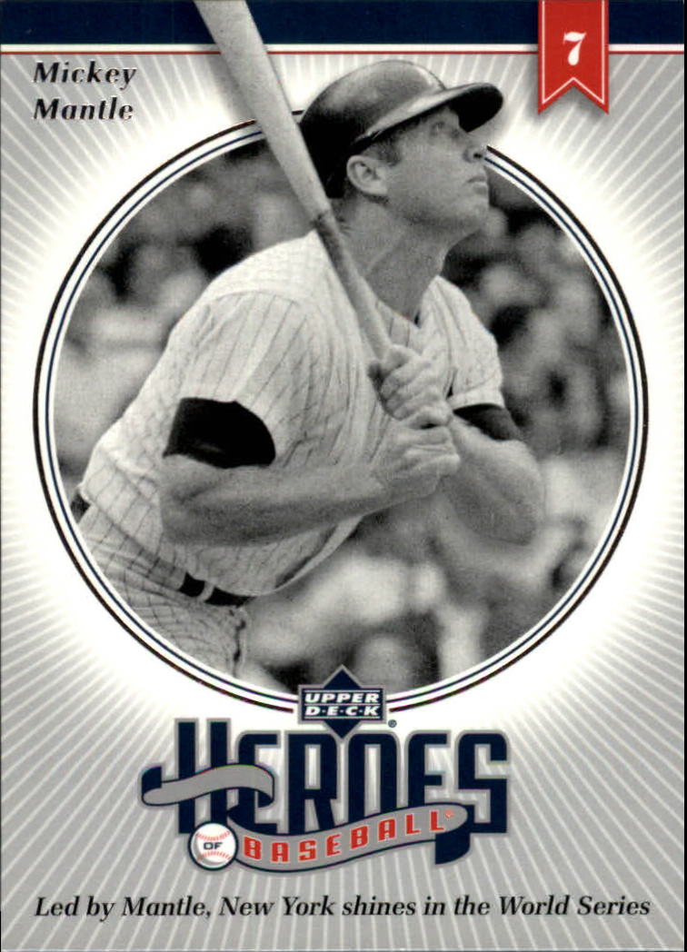 2002 Upper Deck Prospect Premieres Heroes of Baseball #HMM3 Mickey Mantle